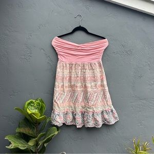 Free People Strapless Boho Dress